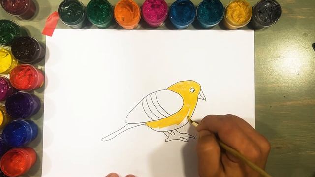 Bolalar uchun qushlarni chizish Рисование птички для детей Drawing birds for children смотреть онлайн