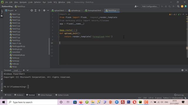 22- Python Flask Tutorial: FLASK-FILE UPLOAD смотреть онлайн