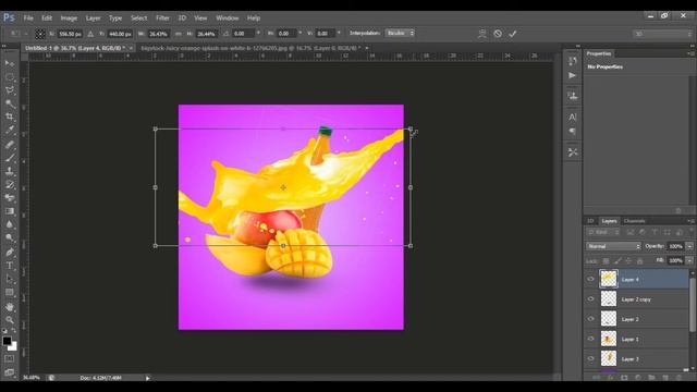 PHOTOSHOP TUTORIAL : Frooti Splash Advertisement poster/banner 2019 || Sujan Pixels смотреть онлайн