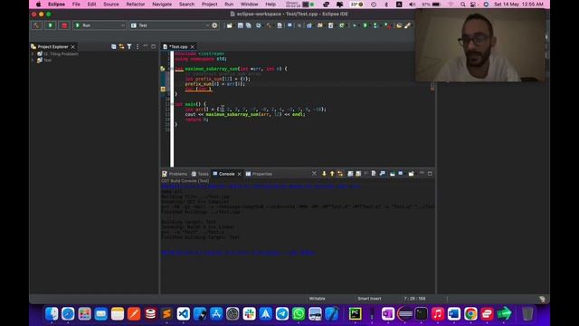 008. Maximum Subarray Sum - Prefix Sum Approach - O(n^2) смотреть онлайн