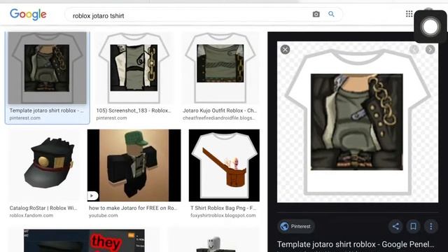 How to make jotaro outfit on roblox for free! смотреть онлайн