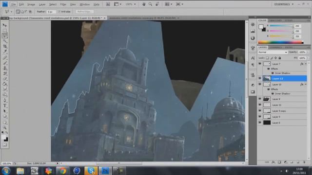Speed Art: Assassins Creed Desktop Wallpaper смотреть онлайн