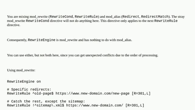 .htaccess - Redirect all URLs with one exception смотреть онлайн