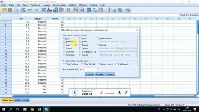 Análisis de Varianza (ANOVA) Mermas - Tema Contabilidad смотреть онлайн