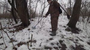 ЗИМНЯЯ ЛОМКА КЛАДОИСКАТЕЛЯ - копаю на РАЗВАЛИНАХ ВСЕ ПОДРЯД! ПОИСК ЗЛАТА СЕРЕБРА