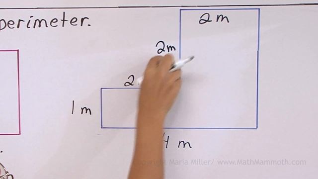 Find the perimeter of shapes - simple problems (3rd grade math) смотреть онлайн