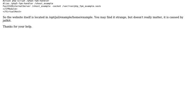DevOps & SysAdmins: Apache + PHP-FPM + chroot results "File not found." error смотреть онлайн