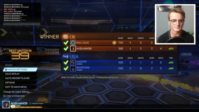 [UK vs USA] Rocket League 2v2 - 20 KEY WAGER MATCH! | pickapixel & Kazalex vs LayupBoyz смотреть онлайн