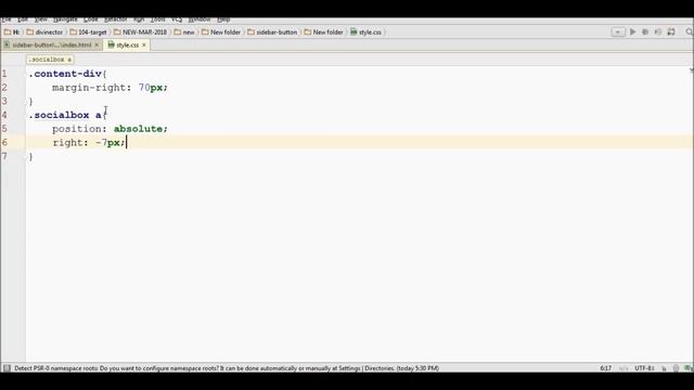 Animated Sticky Social Icon | CSS3 Animation Snippets смотреть онлайн
