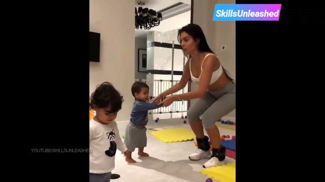 Ronaldo's Girlfriend Georgina Rodriguez Cute Dance And Exercise With Children 😍