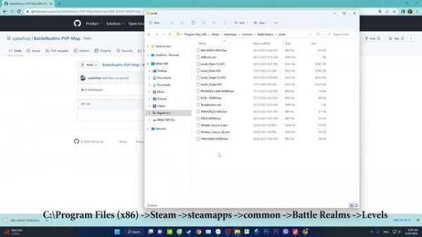 #23 I Battle Realms Zen Edition Hướng dẫn Dowload Map và Copy vào thư mục game Level trên Steam.