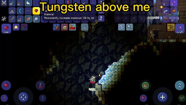 Going into caves in ice biome in terraria! смотреть онлайн