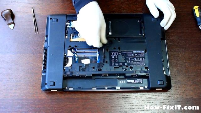 How to disassemble and clean laptop HP ProBook 4740s смотреть онлайн