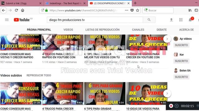 TRUCOS PARA TENER MAS VISITAS EN YOUTUBE CON DIEGO FM смотреть онлайн