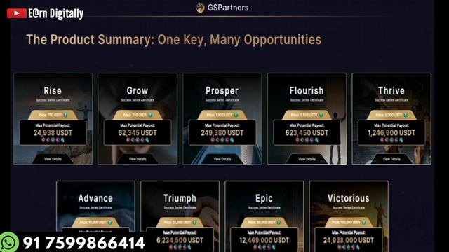 GS Partners Global New Plan Presentation In Hindi || Passive Plans ? || By Mr. David #earnmoney смотреть онлайн