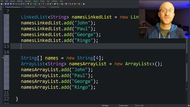 LinkedList vs ArrayList in Java Tutorial - Which Should You Use? смотреть онлайн
