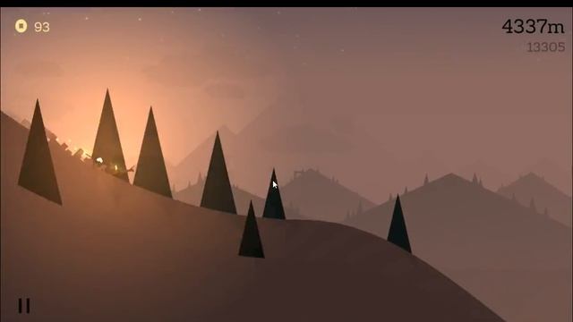 Alto's Adventure.Пробуем самую длинную дистанцию и крылатый костюм
