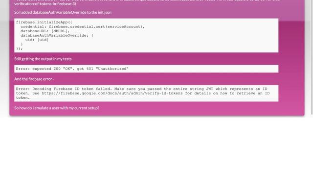 How to create Firebase token on server for use with unit tests? смотреть онлайн