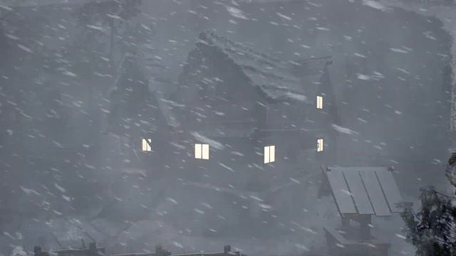 SNOWSTORM SOUNDS For Sleeping And Relaxing. Blizzard Sounds For Sleeping 10 Hours