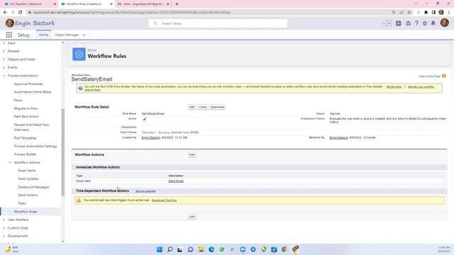 Salesforce Türkçe | Process Automation 01 | Workflow Rules смотреть онлайн