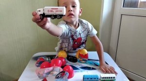 Яйцо Сюрприз с машинками Технопарк