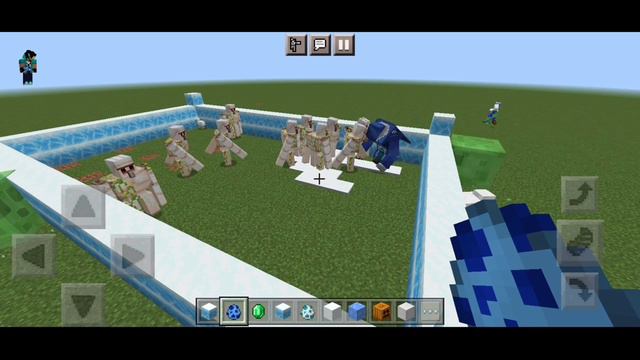 Mutant iceologer vs 10x iron golem👿 смотреть онлайн