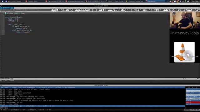 Python RPG Gamedev with darkmage (Streamlabs Text2Speech Donations Live!) смотреть онлайн
