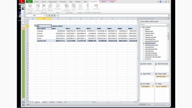 How to: Create A Pivottable From PowerPivot Data смотреть онлайн