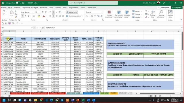 CLASE 6 EXCEL EXPERTO - FUNCIONES LÓGICAS смотреть онлайн