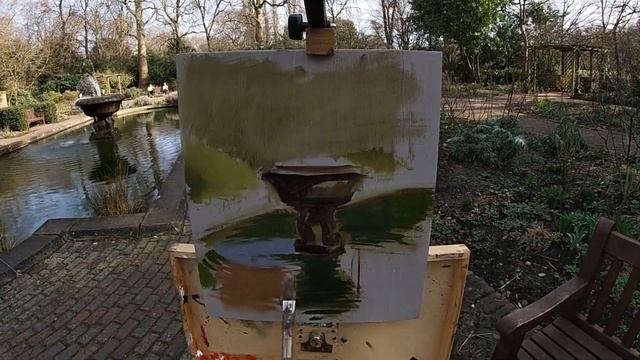 PAINTING ADVENTURE #16 Old English Garden Battersea Park - Plein-Air Oil Painting смотреть онлайн