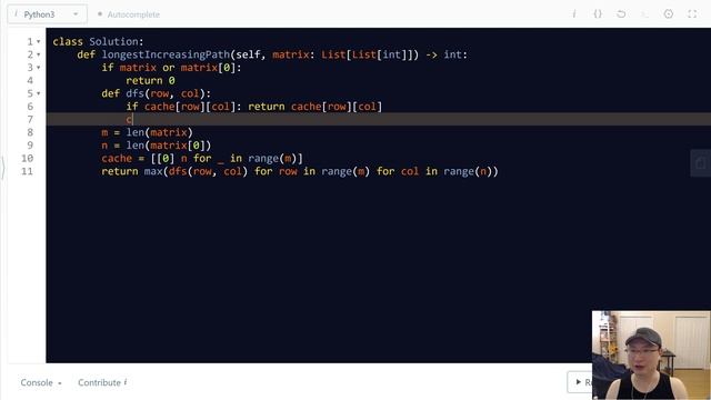 329. Longest Increasing Path in a Matrix | Korean | Hard смотреть онлайн