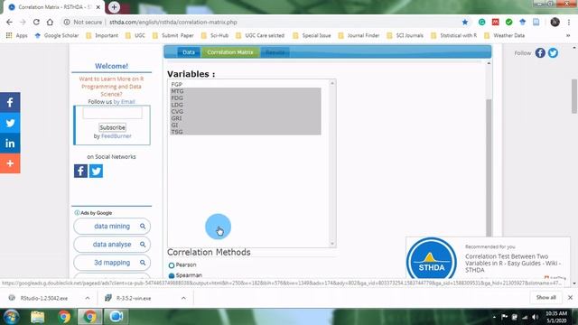 Visualization of Correlation Matrix | Statistics Bio7 смотреть онлайн