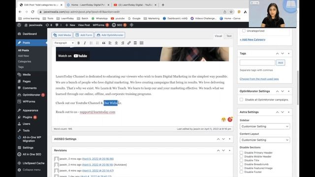 How to give a backlink to a post on wordpress? смотреть онлайн