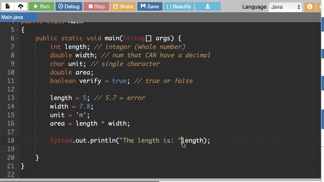 Java Variables Lesson 01) Variable Types смотреть онлайн