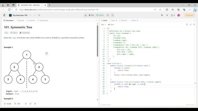 Symmetric Tree - LeetCode | Java Programming: How to Check if a Binary Tree is Symmetric #Code #jav смотреть онлайн