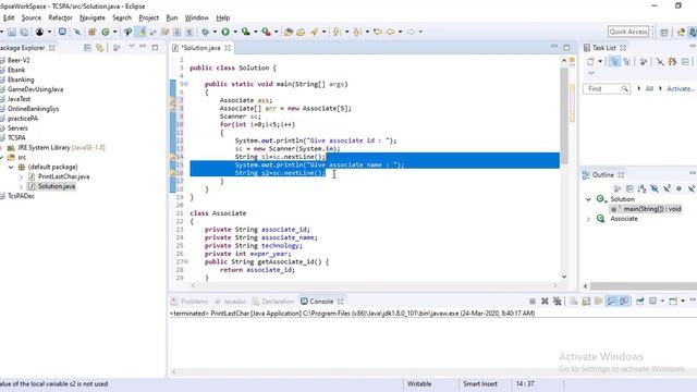 TCS Proctored assessment 17th December Part 2 | Java program смотреть онлайн
