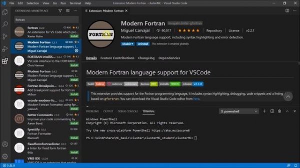Setting up a Fortran programming environment with debugger in Windows using Visual Studio Code