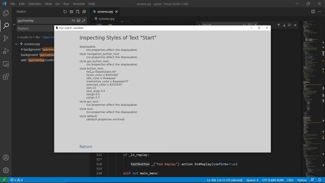 RenPy GUI Customization | How I customize UI without the docs (Vlog) смотреть онлайн