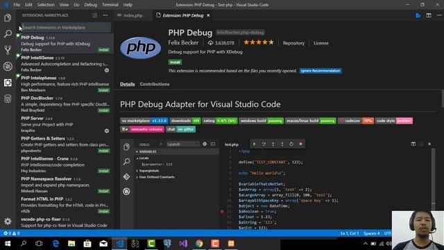 Easy Using php with VsCode смотреть онлайн