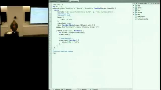 AngularJS NYC Meetup - Directives and Server-side template rendering (2012-09-25) смотреть онлайн