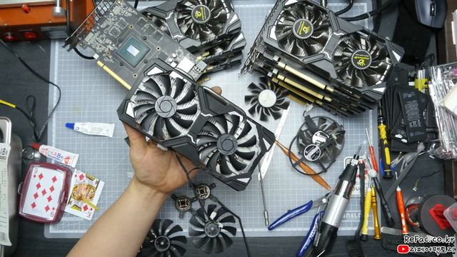 ManLi P106-100 쿨러 교체하기 (내맘대로 수리..) // mining graphic card P106-100 cooler repair (4K) смотреть онлайн