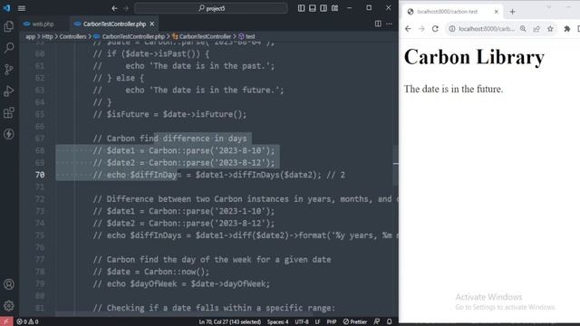 Efficient Date & Time Techniques in Laravel using Carbon | PHP Tech Life Hindi смотреть онлайн