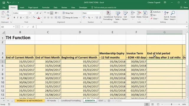 End of Month Calculations Using Excel's EOMONTH Function смотреть онлайн