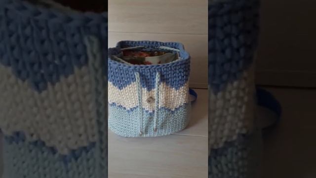Рюкзак "Небо" из трикотажной пряжи смотреть онлайн