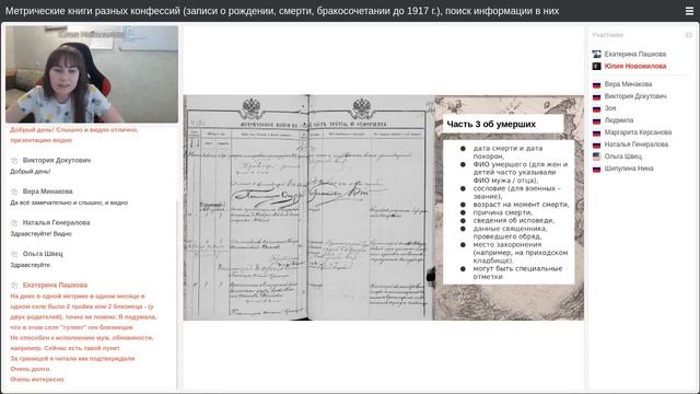 Метрические книги разных конфессий смотреть онлайн
