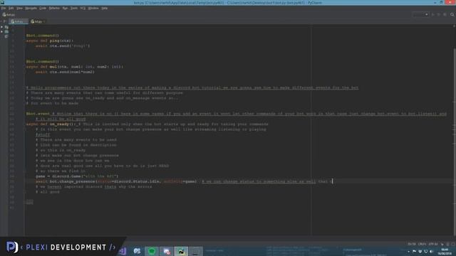 Python Bot Tutorial: Adding Bot Events [ep. 4] смотреть онлайн