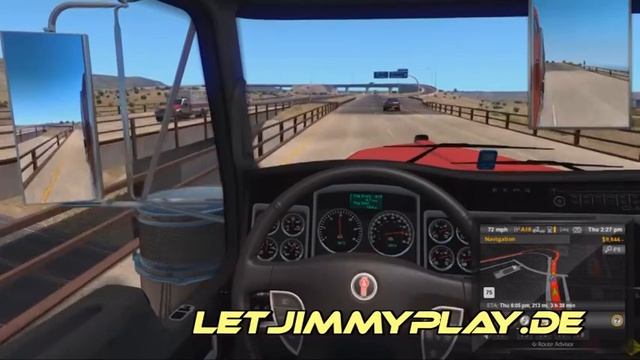 American Truck Simulator New Mexico DLC ATS San Simon, Arizona to Albuquerque, New Mexico смотреть онлайн