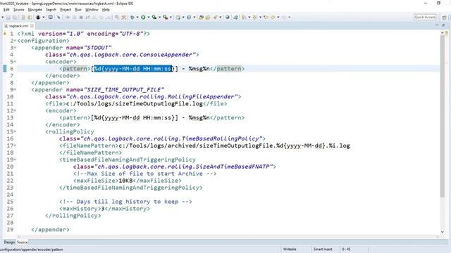 How to implement Logging in Springboot using Logback | Rolling file | Max History delete log file смотреть онлайн