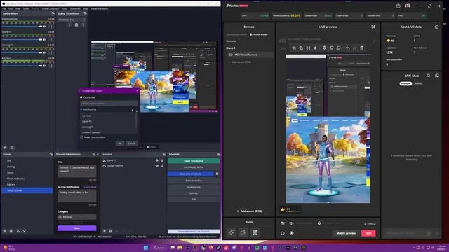 How to stream on Tiktok and OBS using TikTok live studio and OBS using same camera and capture card смотреть онлайн