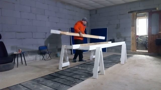 САМОДЕЛЬНЫЙ ТЕННИСНЫЙ СТОЛ в гараж. Сборка 2 минуты??? diy tennis table. смотреть онлайн